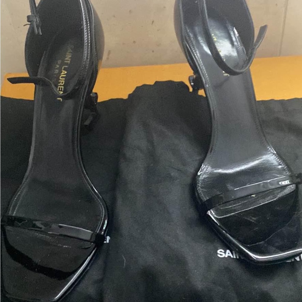 YSL Saint Laurent Opyum Black Heels